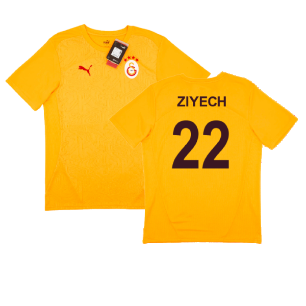 2024-2025 Galatasaray Training Shirt (Orange) (Ziyech 22)