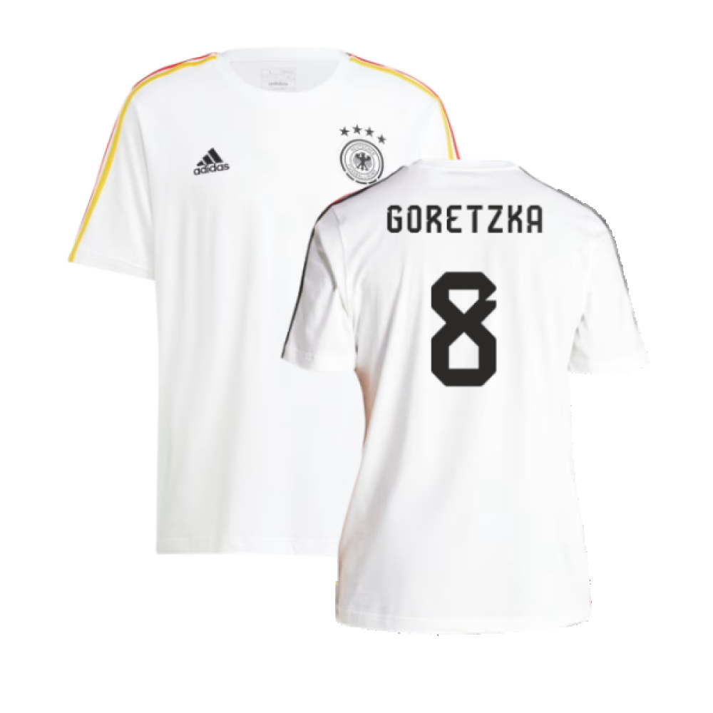 2024-2025 Germany 3S DNA Tee (White) (Goretzka 8)