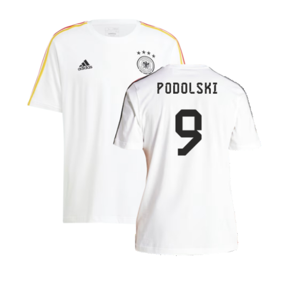 2024-2025 Germany 3S DNA Tee (White) (PODOLSKI 9)