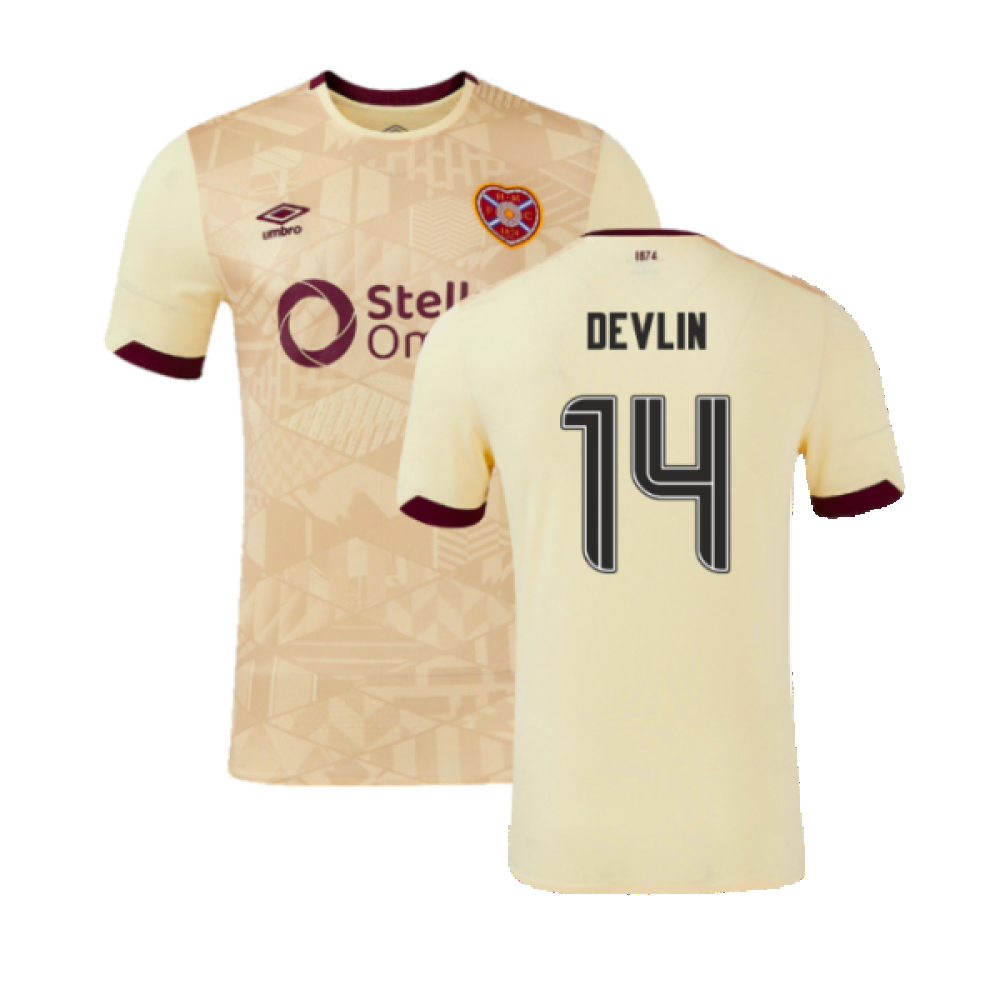 2024-2025 Hearts Away Shirt (Devlin 14)