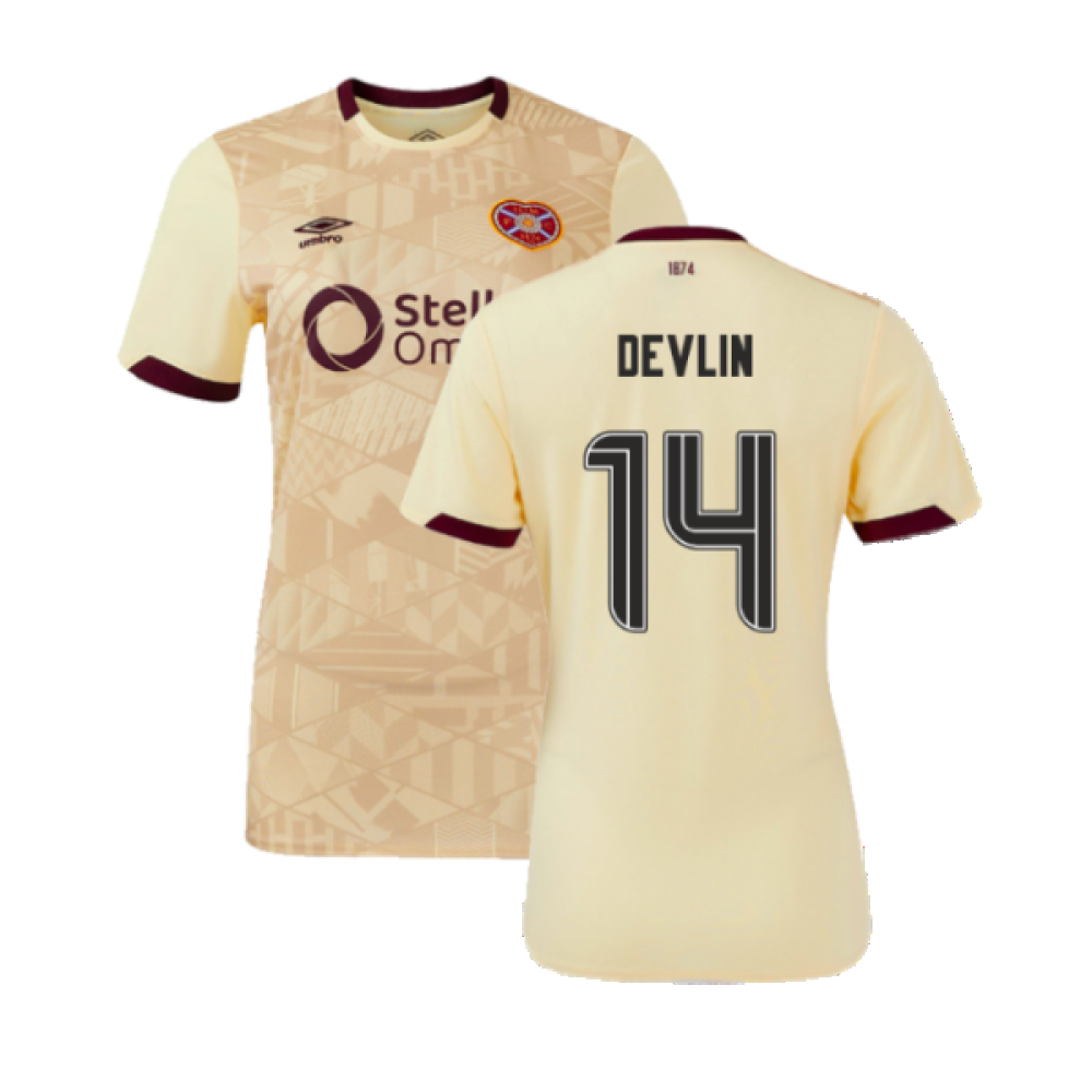 2024-2025 Hearts Away Shirt (Womens) (Devlin 14)