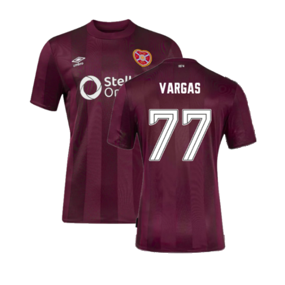 2024-2025 Hearts Home Shirt (Vargas 77)