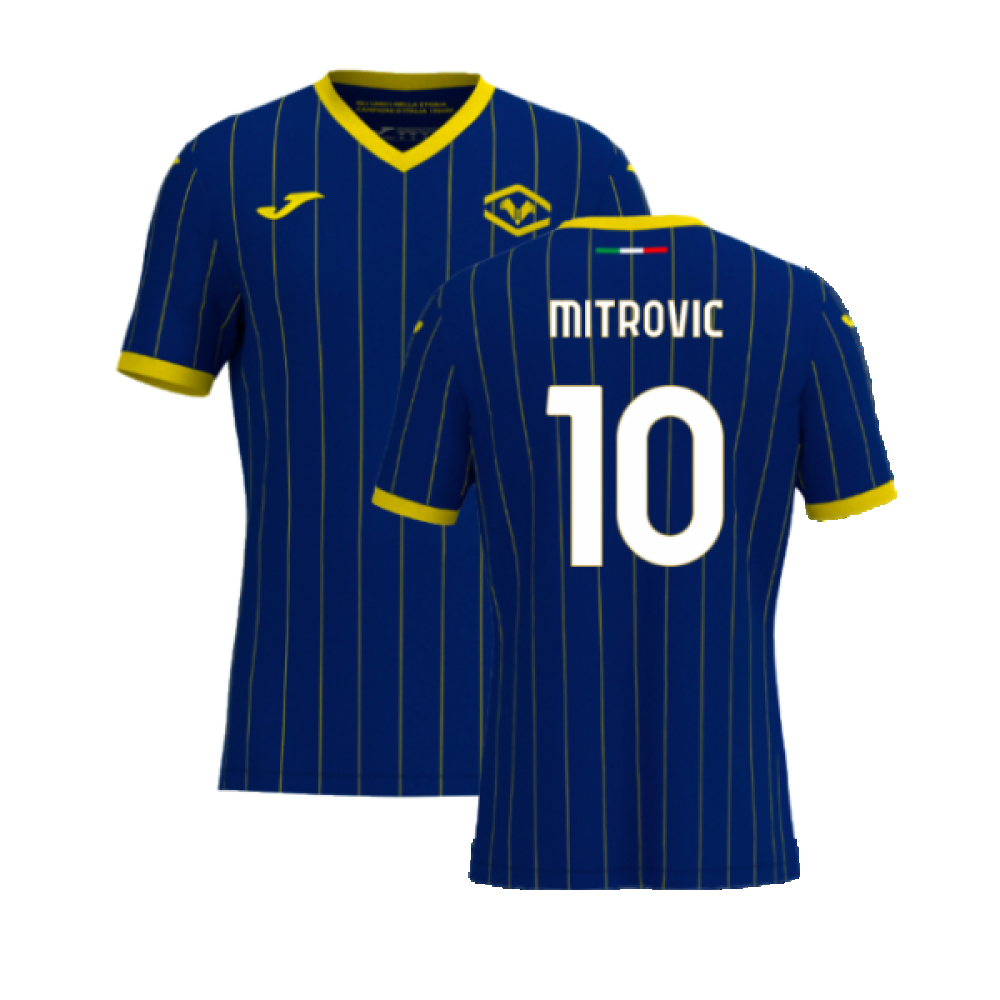 2024-2025 Hellas Verona Home Replica Shirt (Mitrovic 10)