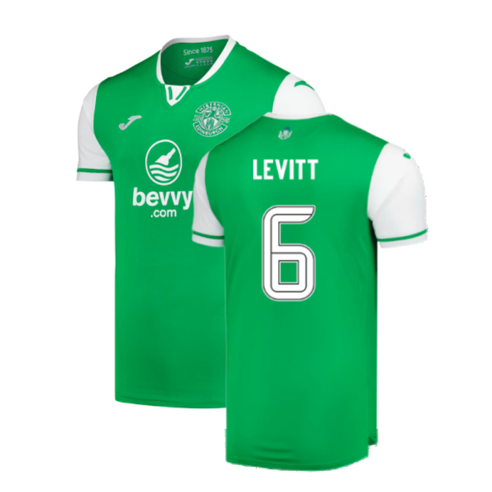 2024-2025 Hibernian Home Shirt (Levitt 6)