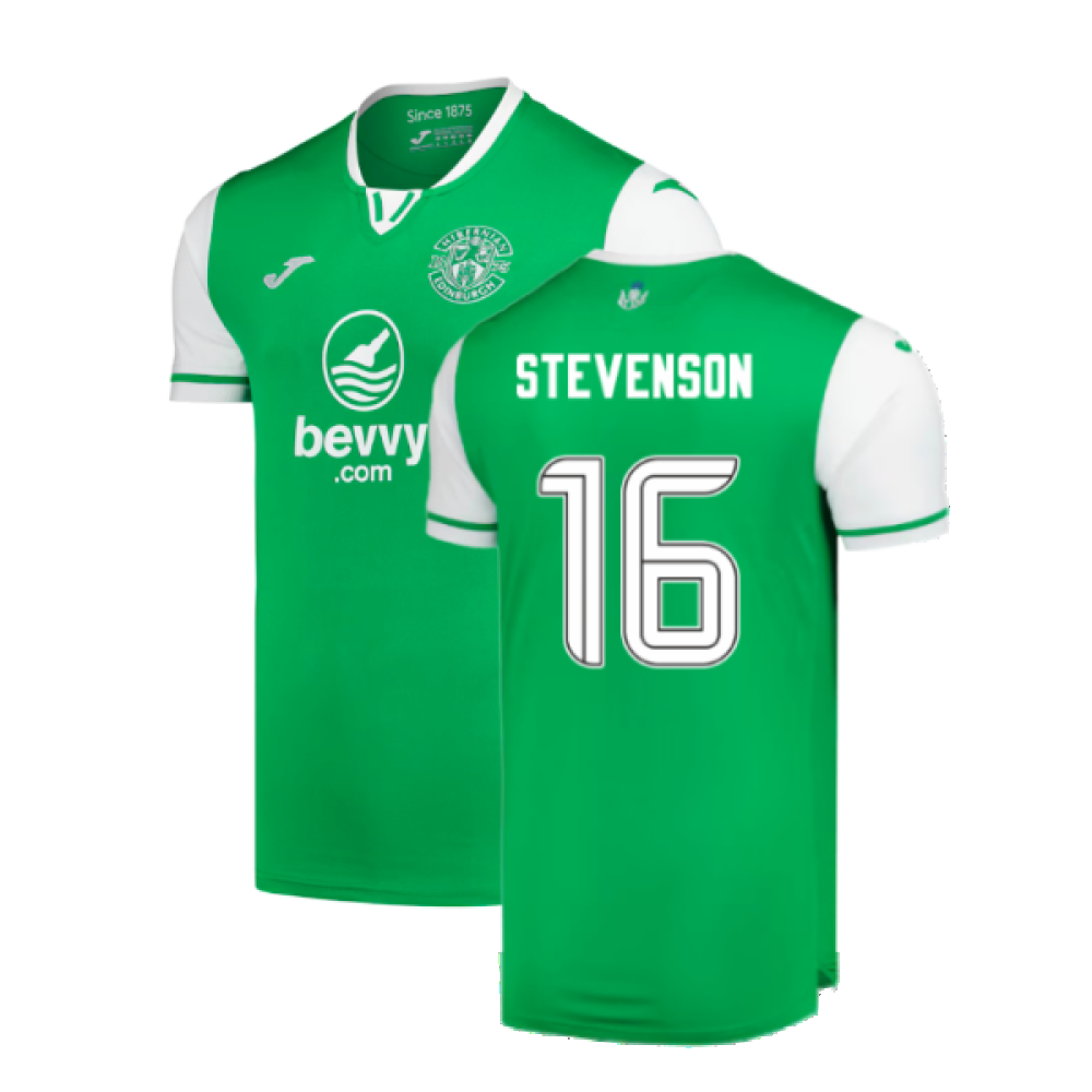 2024-2025 Hibernian Home Shirt (Stevenson 16)