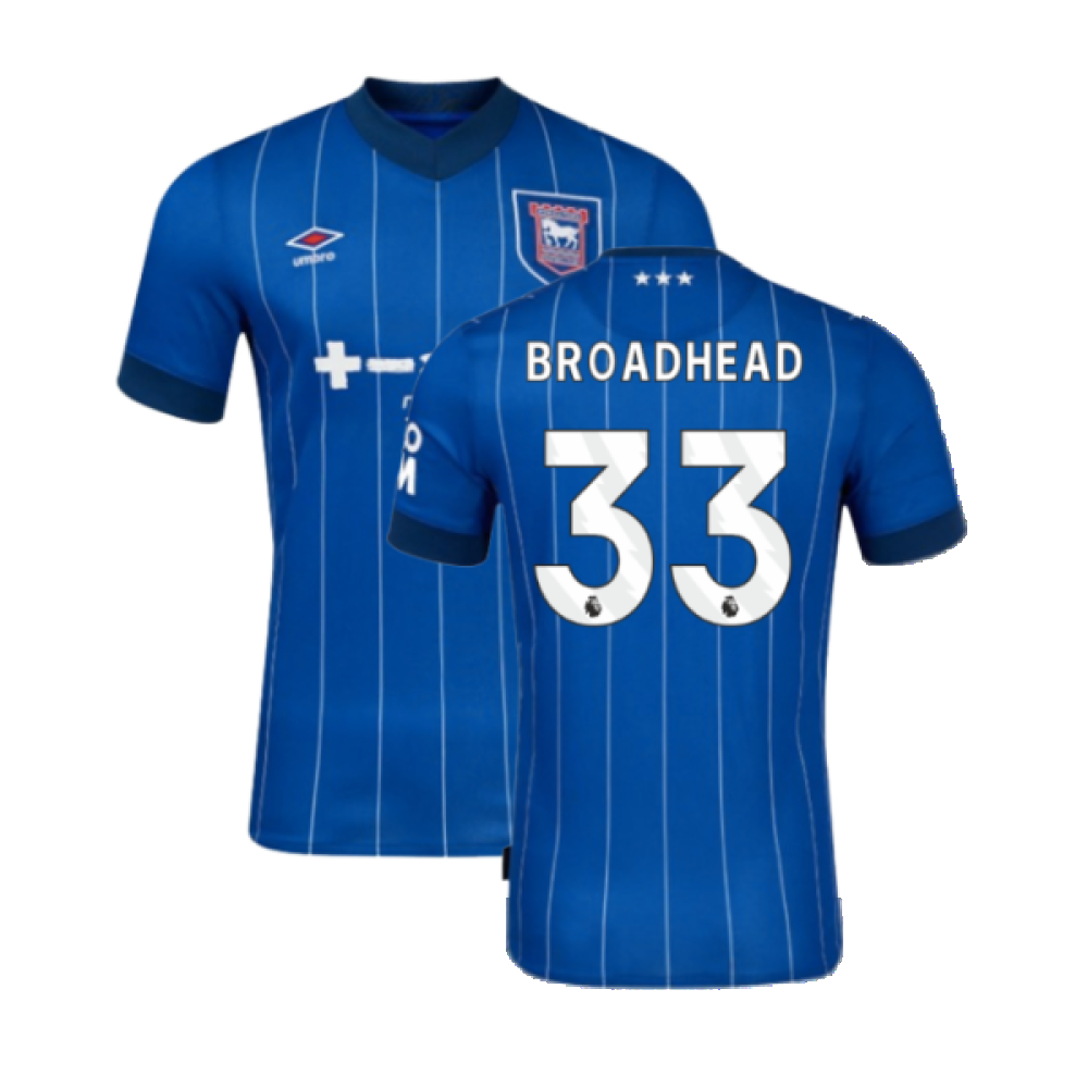 2024-2025 Ipswich Home Shirt (Kids) (Broadhead 33)