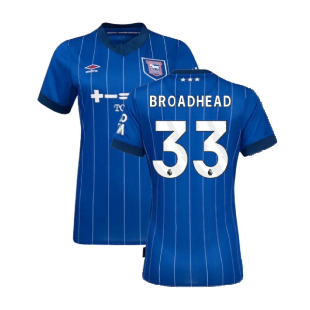 2024-2025 Ipswich Home Shirt (Womens) (Broadhead 33)