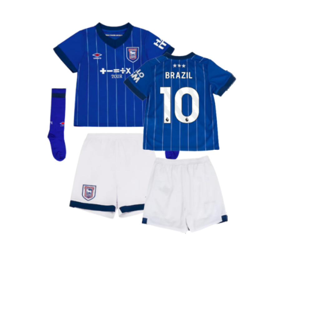 2024-2025 Ipswich Town Home Mini Kit (Brazil 10)