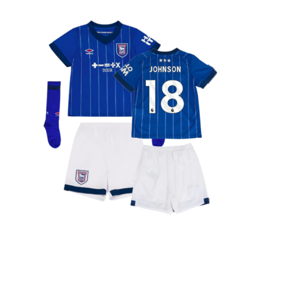 2024-2025 Ipswich Town Home Mini Kit (Johnson 18)