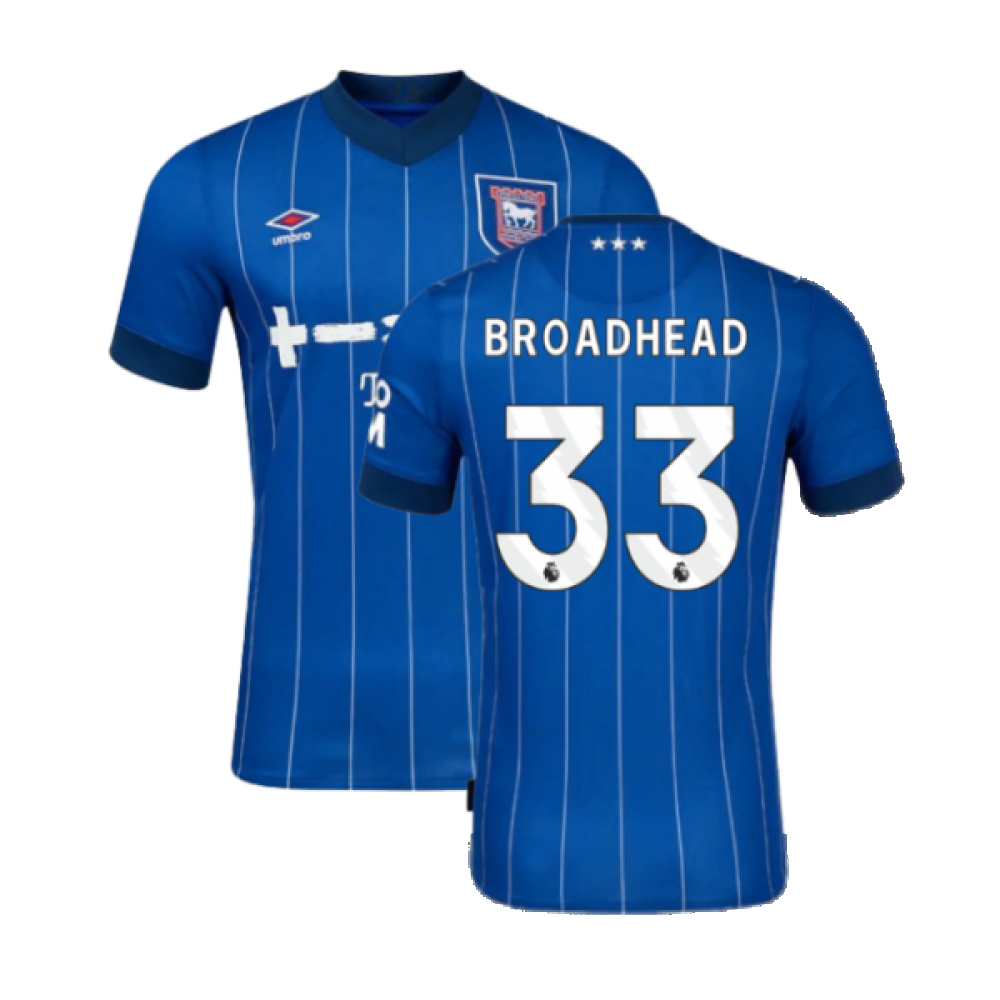 2024-2025 Ipswich Town Home Shirt (Broadhead 33)