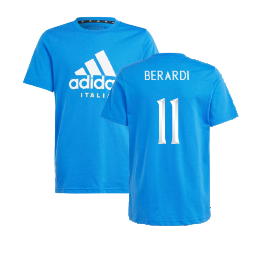 2024-2025 Italy DNA Tee (Blue) - Kids (BERARDI 11)