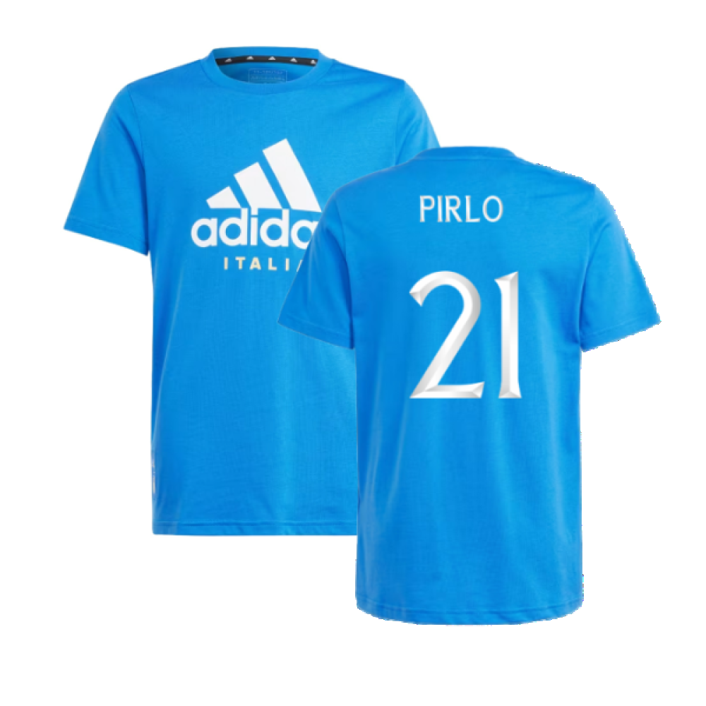 2024-2025 Italy DNA Tee (Blue) - Kids (PIRLO 21)