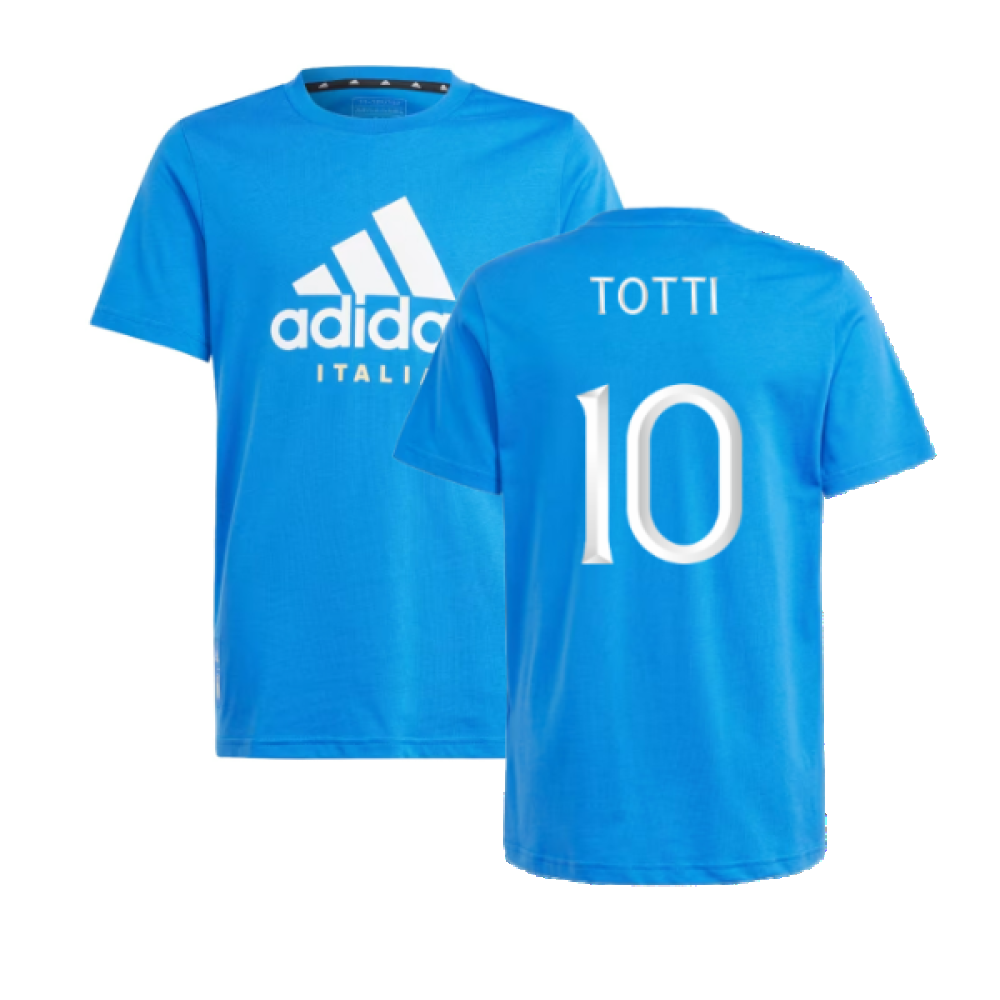 2024-2025 Italy DNA Tee (Blue) - Kids (TOTTI 10)