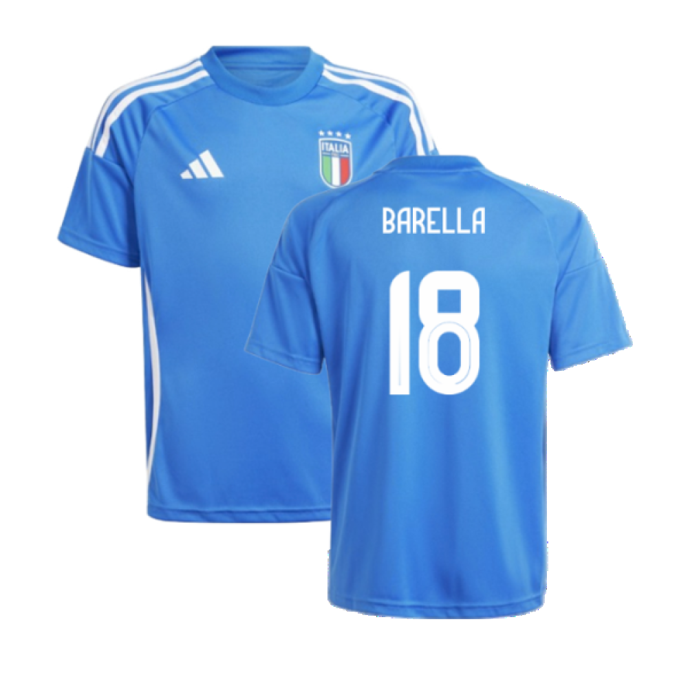 2024-2025 Italy Home Fan Jersey (Kids) (BARELLA 18)