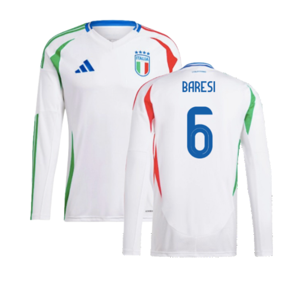 2024-2025 Italy Long Sleeve Away Shirt (BARESI 6)