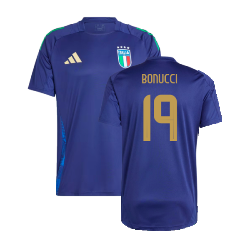 2024-2025 Italy Training Jersey (Navy) (BONUCCI 19)