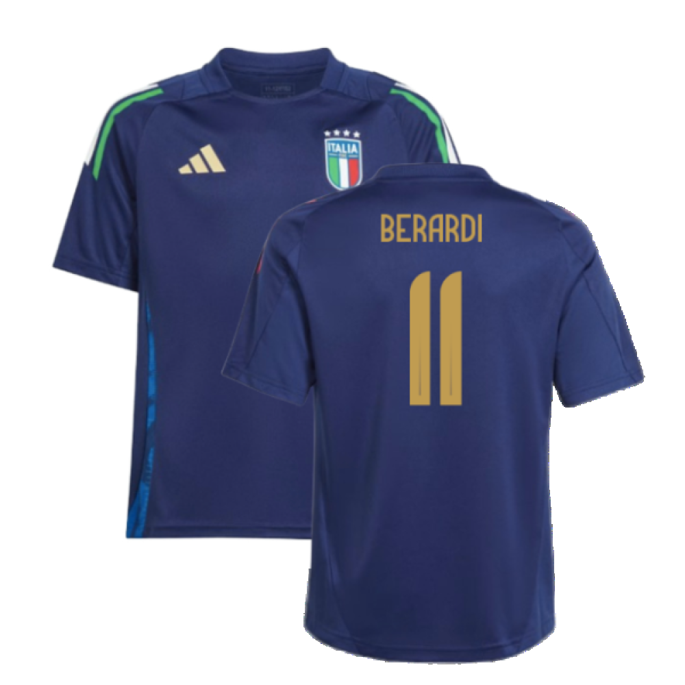 2024-2025 Italy Training Jersey (Navy) - Kids (BERARDI 11)