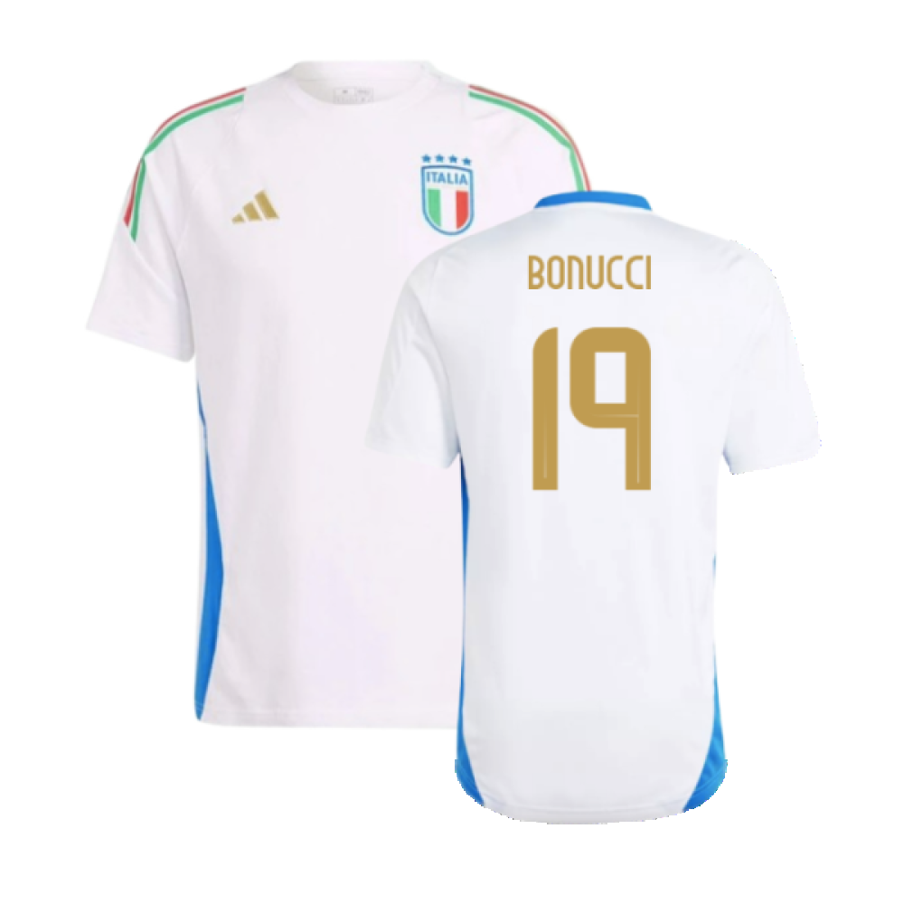 2024-2025 Italy Training Tee (White) (BONUCCI 19)