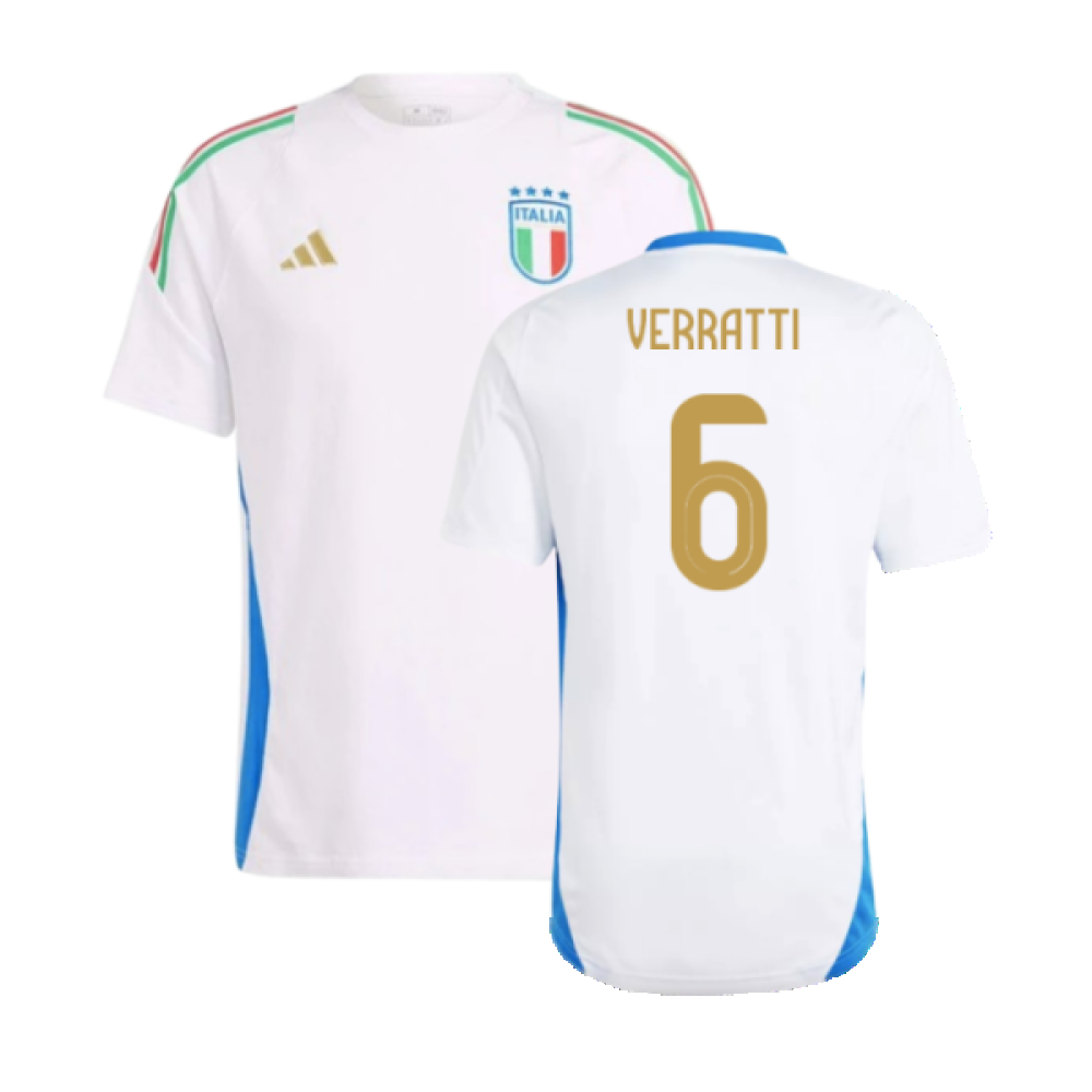 2024-2025 Italy Training Tee (White) (VERRATTI 6)