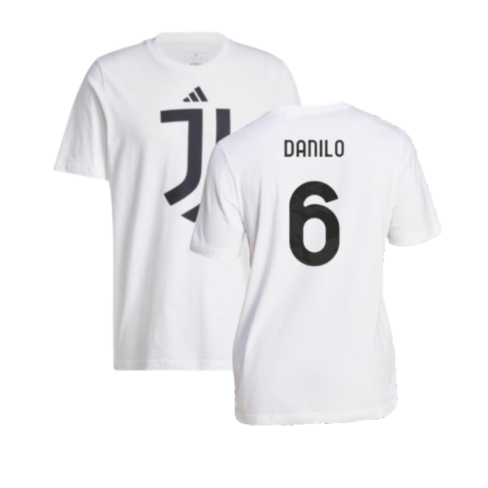 2024-2025 Juventus DNA Graphic Tee (White) (Danilo 6)