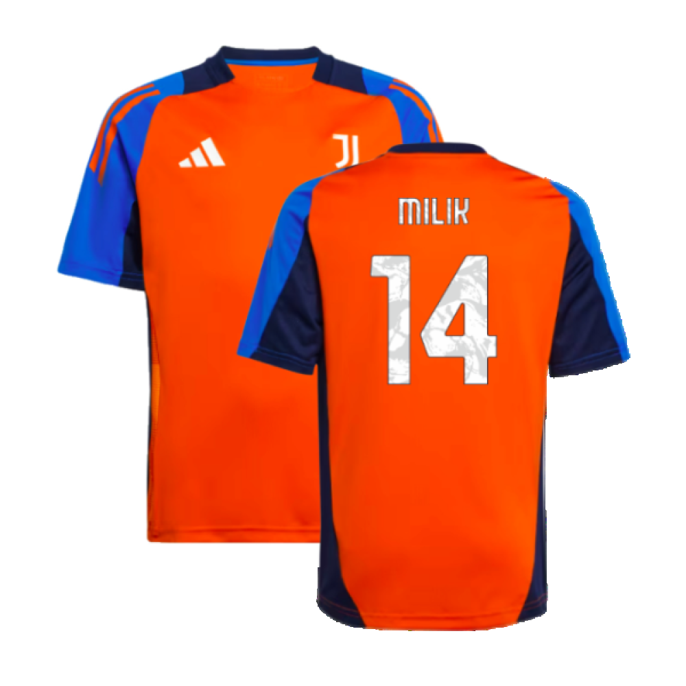 2024-2025 Juventus Training Jersey (Orange) - Kids (Milik 14)