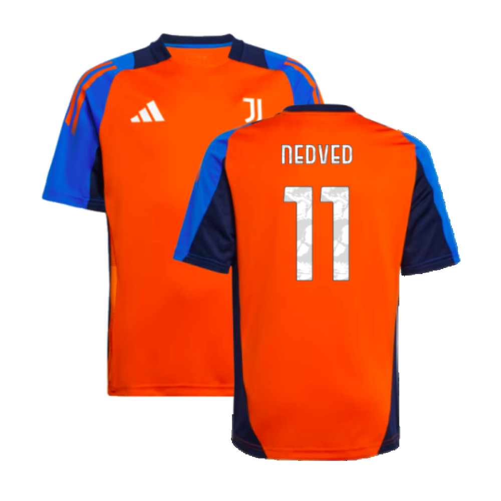 2024-2025 Juventus Training Jersey (Orange) - Kids (Nedved 11)