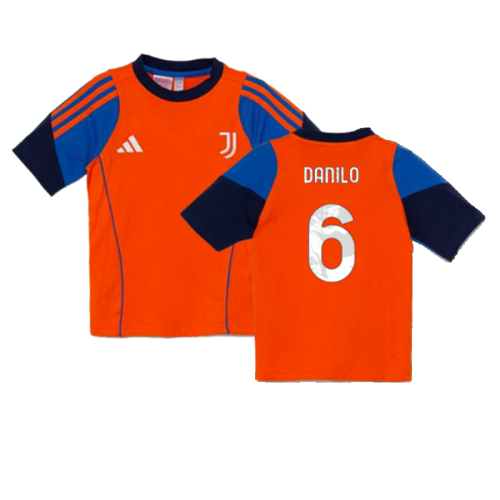 2024-2025 Juventus Training Tee (Orange) - Kids (Danilo 6)