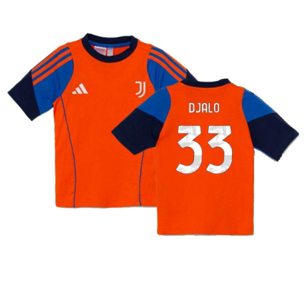 2024-2025 Juventus Training Tee (Orange) - Kids (Djalo 33)