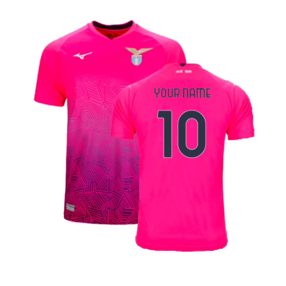 2024-2025 Lazio Away Goalkeeper Shirt (Pink) (Your Name)