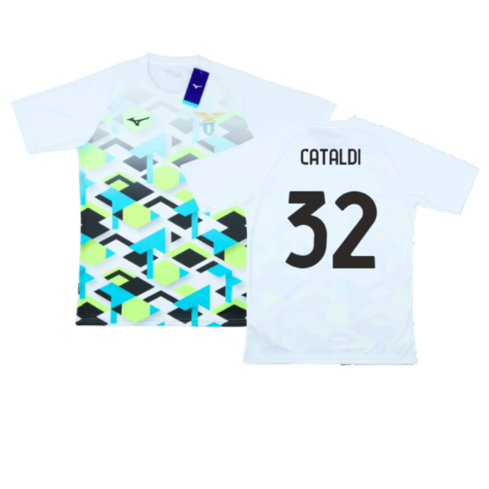 2024-2025 Lazio Pre-Match Jersey (White) (Cataldi 32)