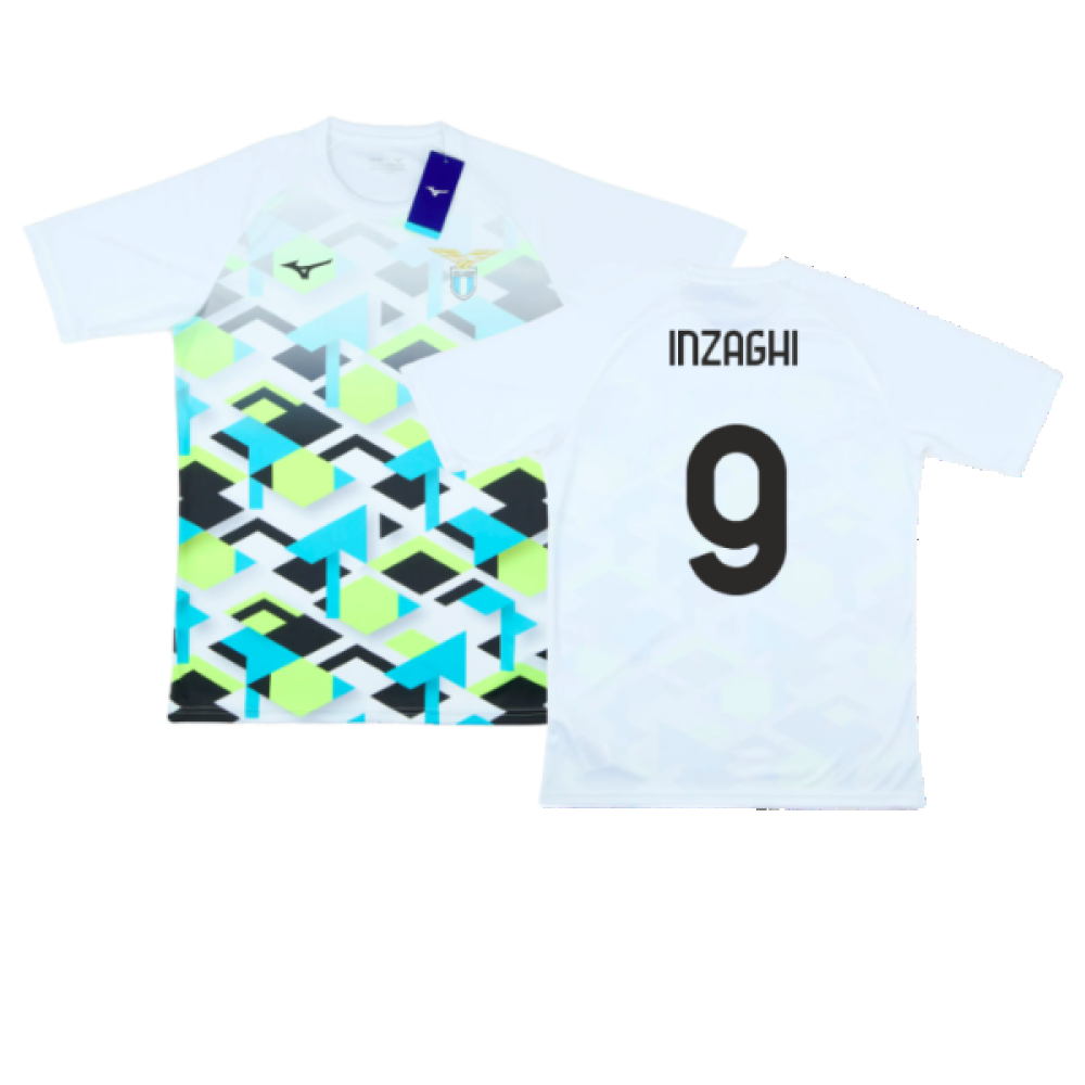 2024-2025 Lazio Pre-Match Jersey (White) (Inzaghi 9)