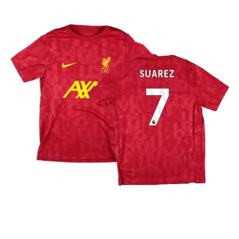 2024-2025 Liverpool Academy Pre-Match Shirt (Red) - Kids (Suarez 7)