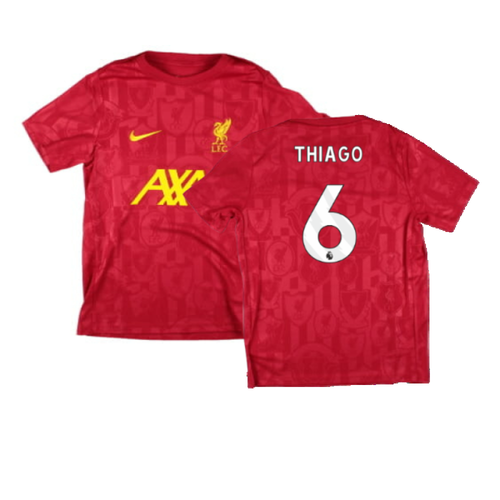 2024-2025 Liverpool Academy Pre-Match Shirt (Red) - Kids (Thiago 6)