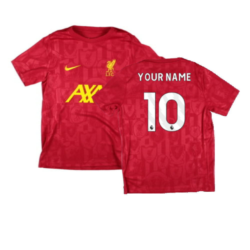 2024-2025 Liverpool Academy Pre-Match Shirt (Red) - Kids (Your Name)