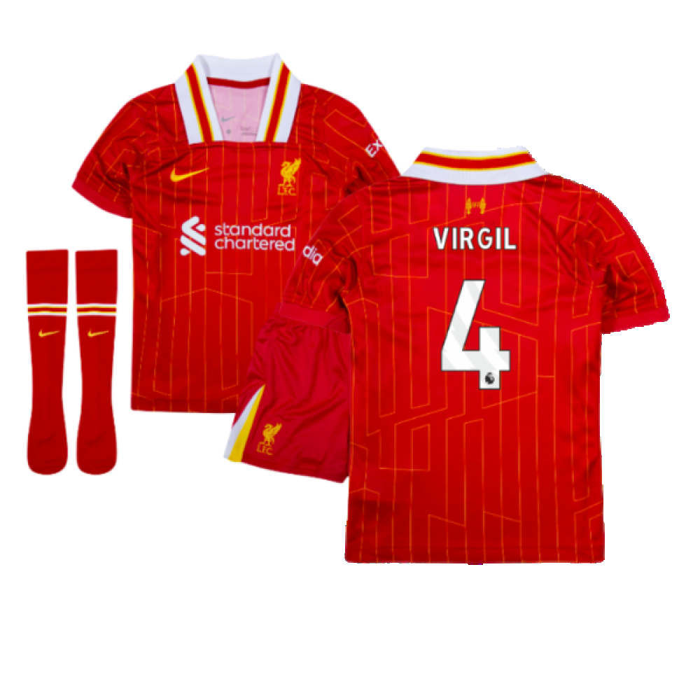 2024-2025 Liverpool Home Mini Kit (Virgil 4)