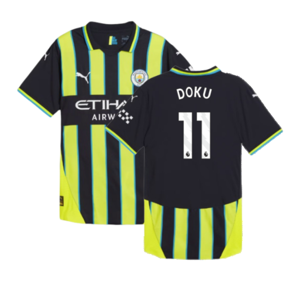 2024-2025 Man City Away Authentic Shirt (Doku 11)