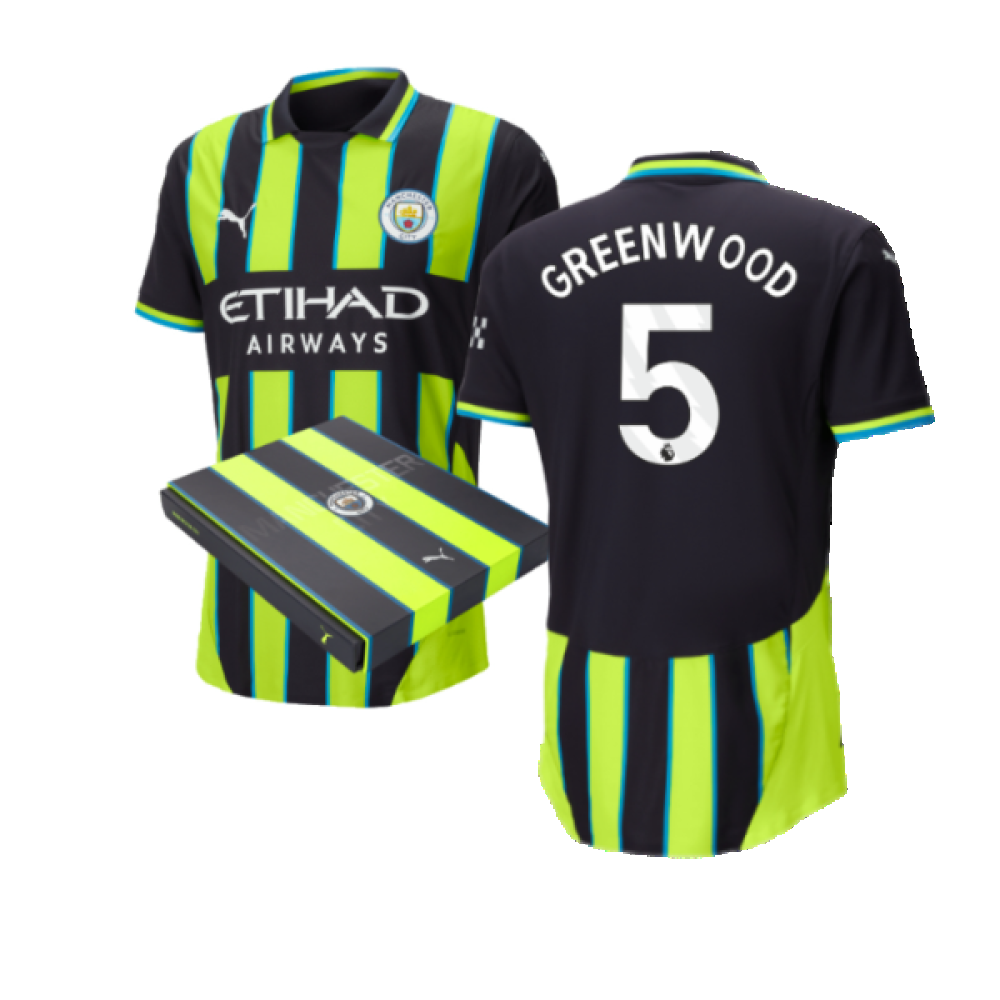 2024-2025 Man City Away Authentic Shirt w/packaging (Greenwood 5)