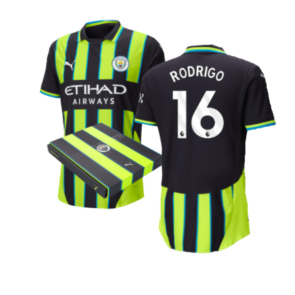 2024-2025 Man City Away Authentic Shirt w/packaging (Rodrigo 16)