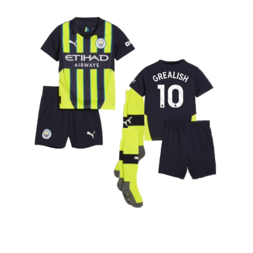 2024-2025 Man City Away Mini Kit (Grealish 10)