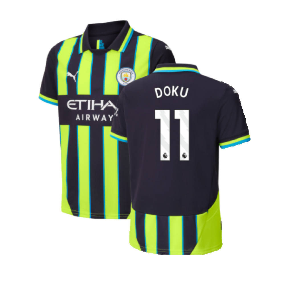 2024-2025 Man City Away Shirt (Kids) (Doku 11)