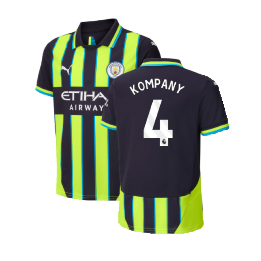 2024-2025 Man City Away Shirt (Kids) (Kompany 4)