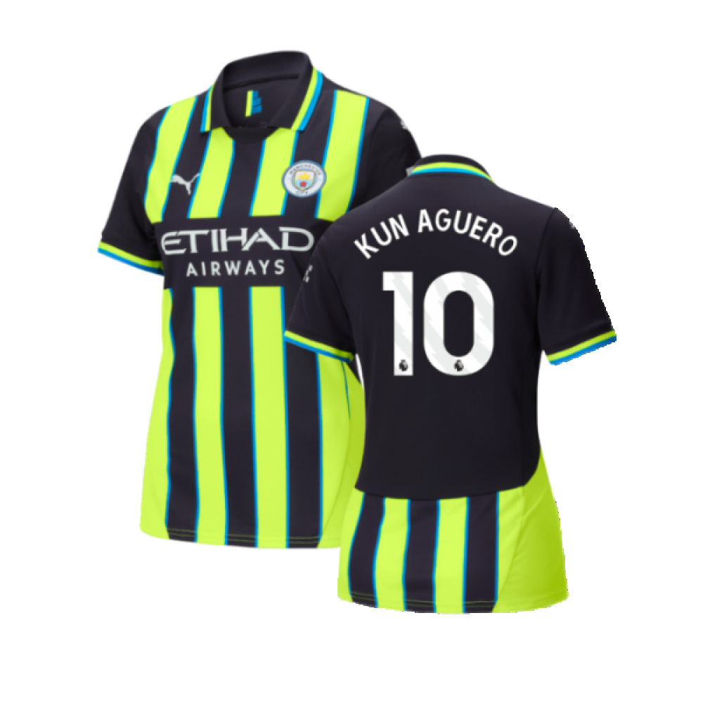 2024-2025 Man City Away Shirt (Womens) (Kun Aguero 10)