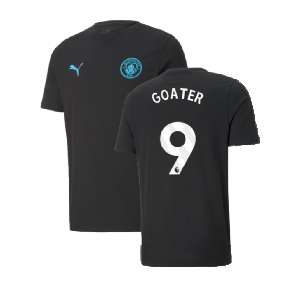 2024-2025 Man City ESS Tee (Black) (Goater 9)