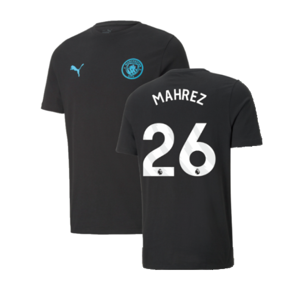 2024-2025 Man City ESS Tee (Black) (Mahrez 26)