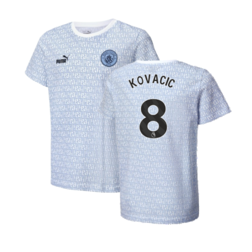 2024-2025 Man City ftblCulture Tee AOP (Light Blue) (Kovacic 8)