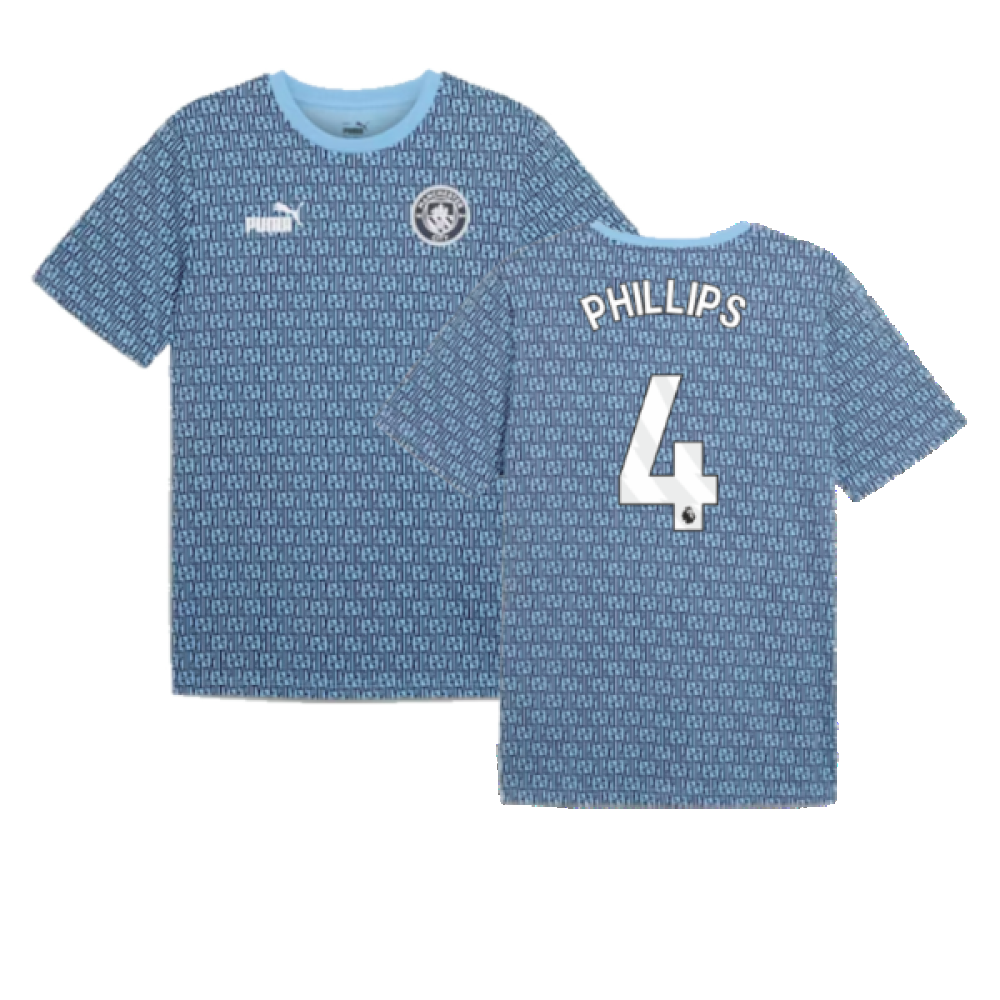 2024-2025 Man City ftblCulture Tee AOP (Navy) (Phillips 4)
