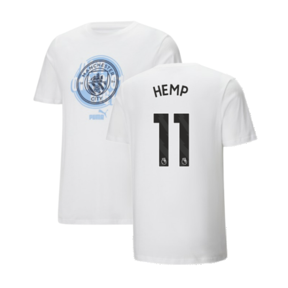 2024-2025 Man City ftblCulture Tee (White) (Hemp 11)