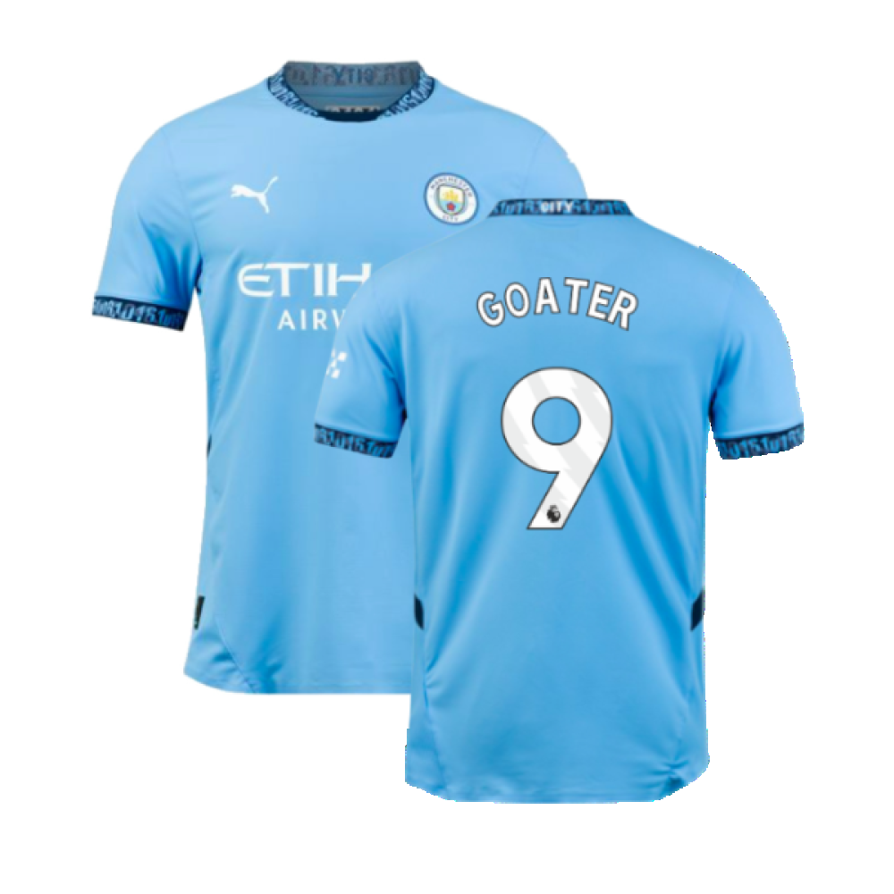 2024-2025 Man City Home Authentic Shirt with packaging (Goater 9)