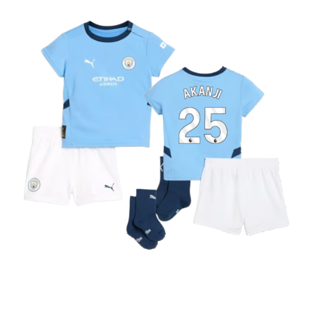 2024-2025 Man City Home Baby Kit (Akanji 25)