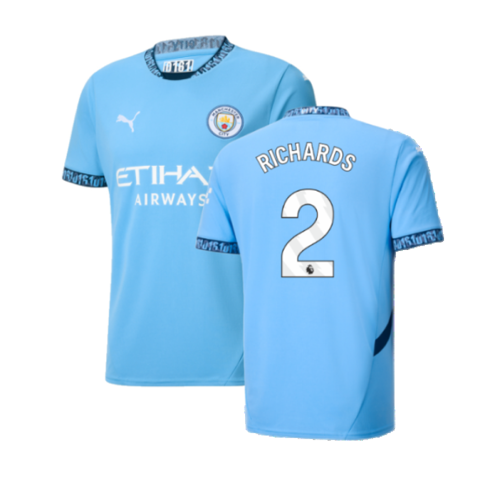 2024-2025 Man City Home Shirt (Richards 2)